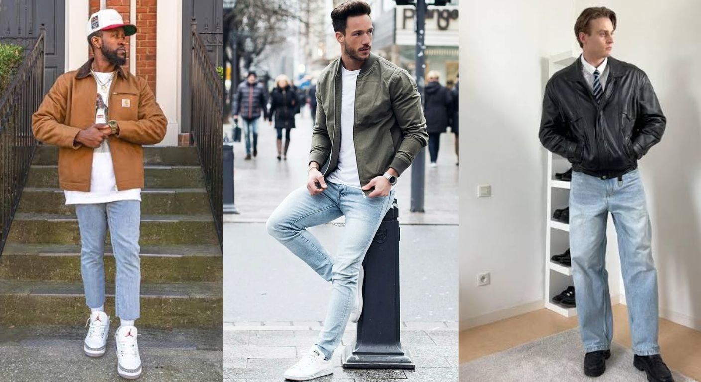 Light Wash Jean Outfit Ideas for Winter