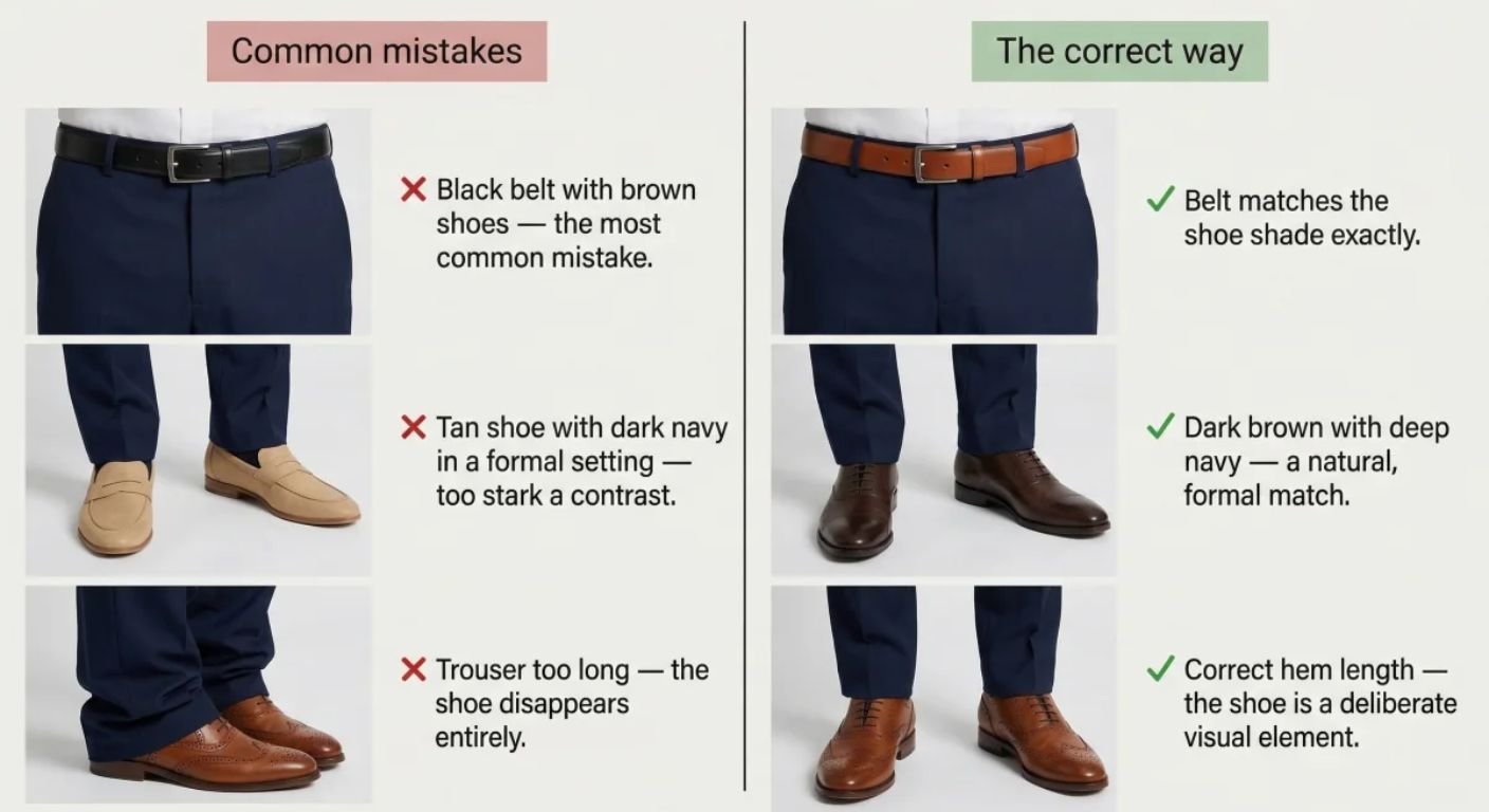 Mistakes to Avoid When Pairing Shoes with a Navy Suit