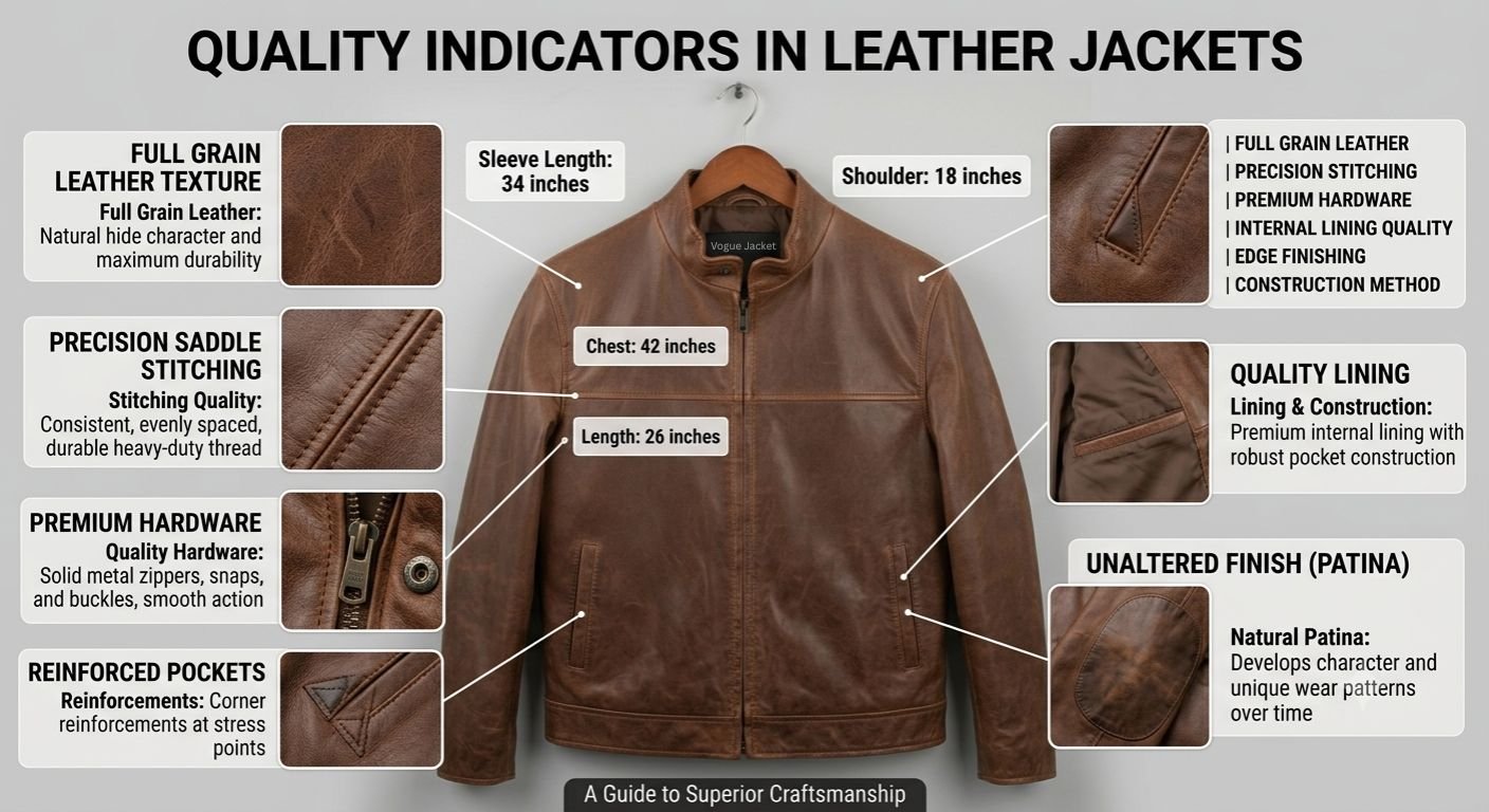 Quality Indicators in Leather Jackets