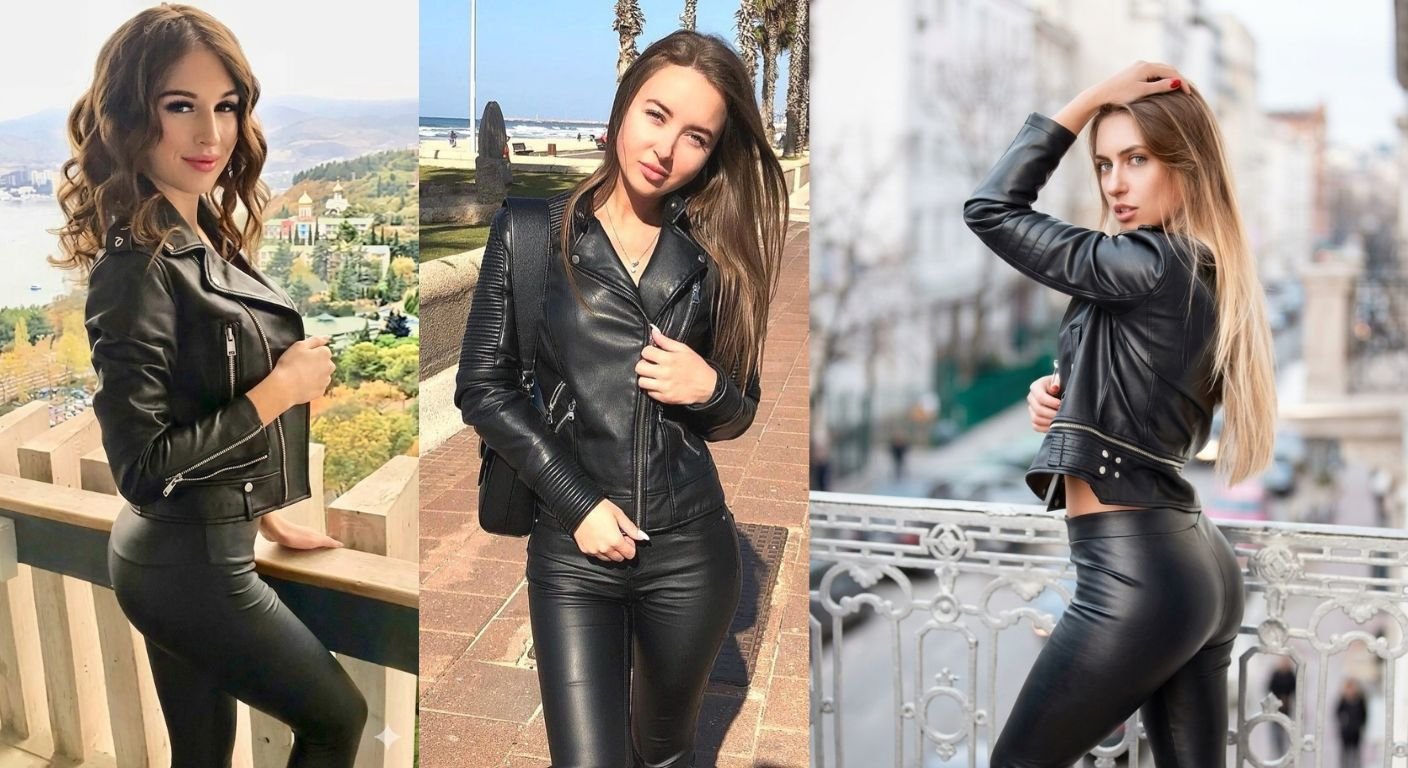 Slay the Baddie Look — Leather Jacket Edition