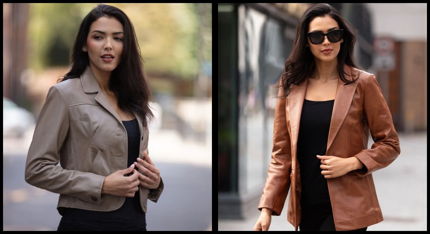 Women's Leather Blazers