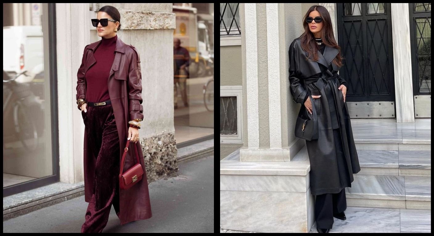 Women's Leather Trench Coats