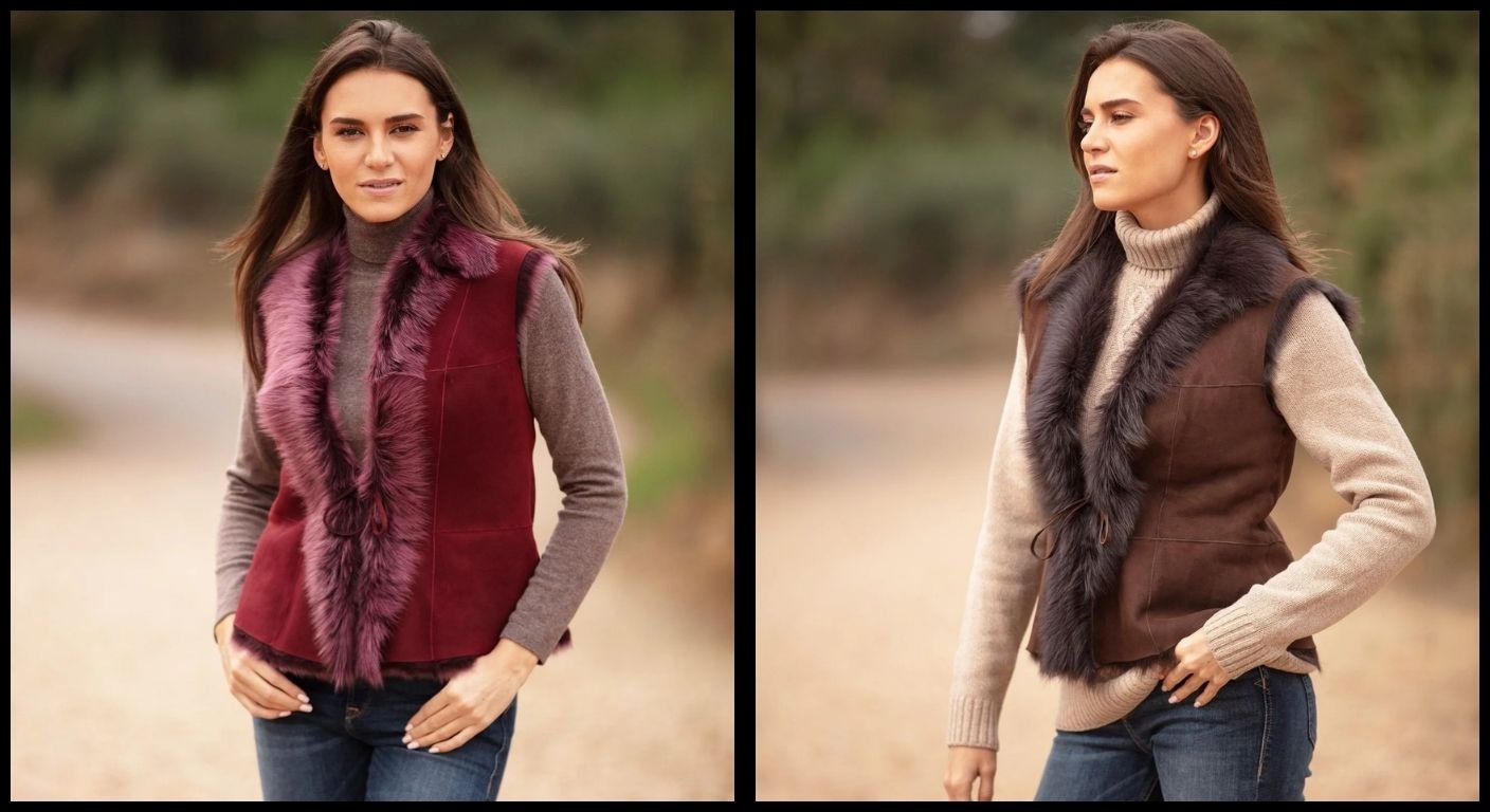 Women's Leather Waistcoats